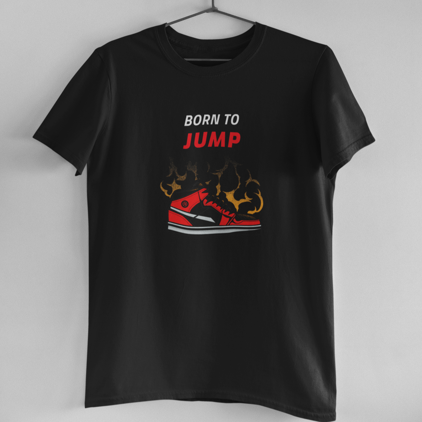 Born To Jump Black T shirt