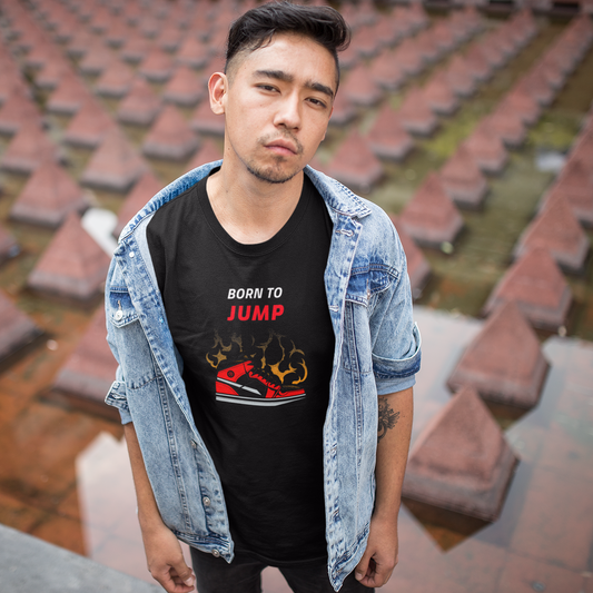 Born To Jump Black T shirt